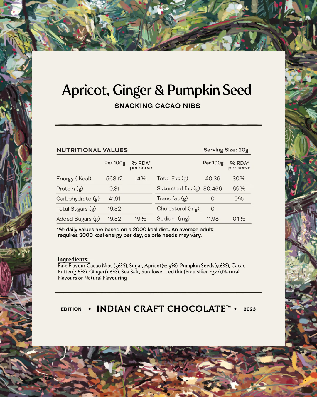 Apricot, Candied Ginger & Pumpkin Seed Cacao Nibs - Image 5