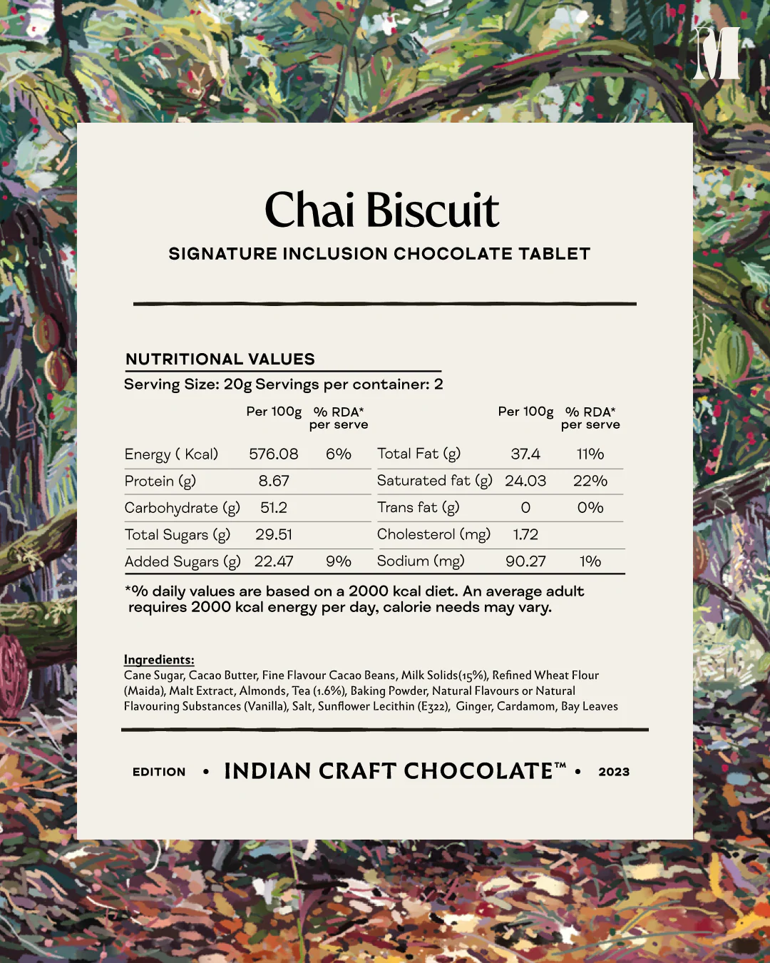 Chai Biscuit Inclusion Tablet - 43% Malt Milk - Image 4