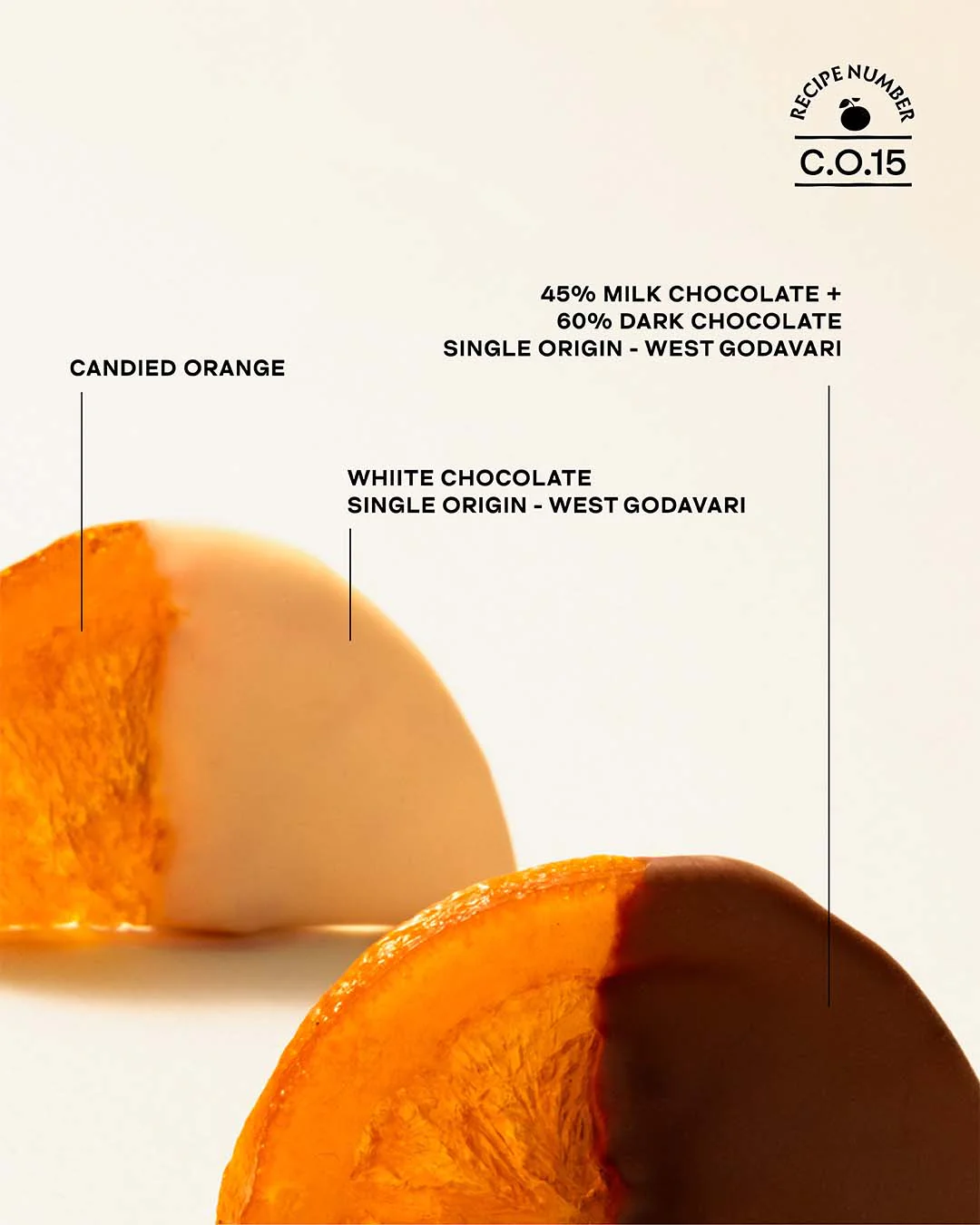 Enrobed Chocolate Candied Orange Wheels - 45% Milk & 60% Dark & White - Image 3
